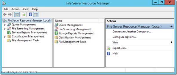 File Server Resource Manager