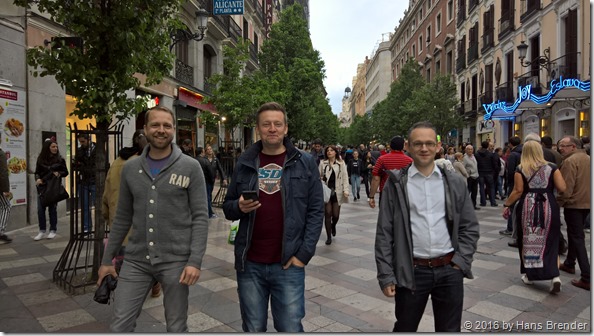 Sightseeing Madrid: Thomas Fochten, Maarten Eekels, Jussi Roine