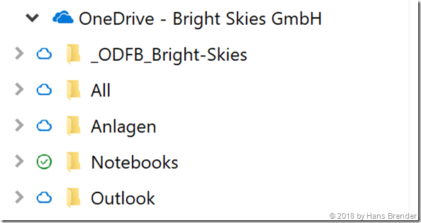OneDrive Verfügbarkeitsstatus Im Windows Explorer